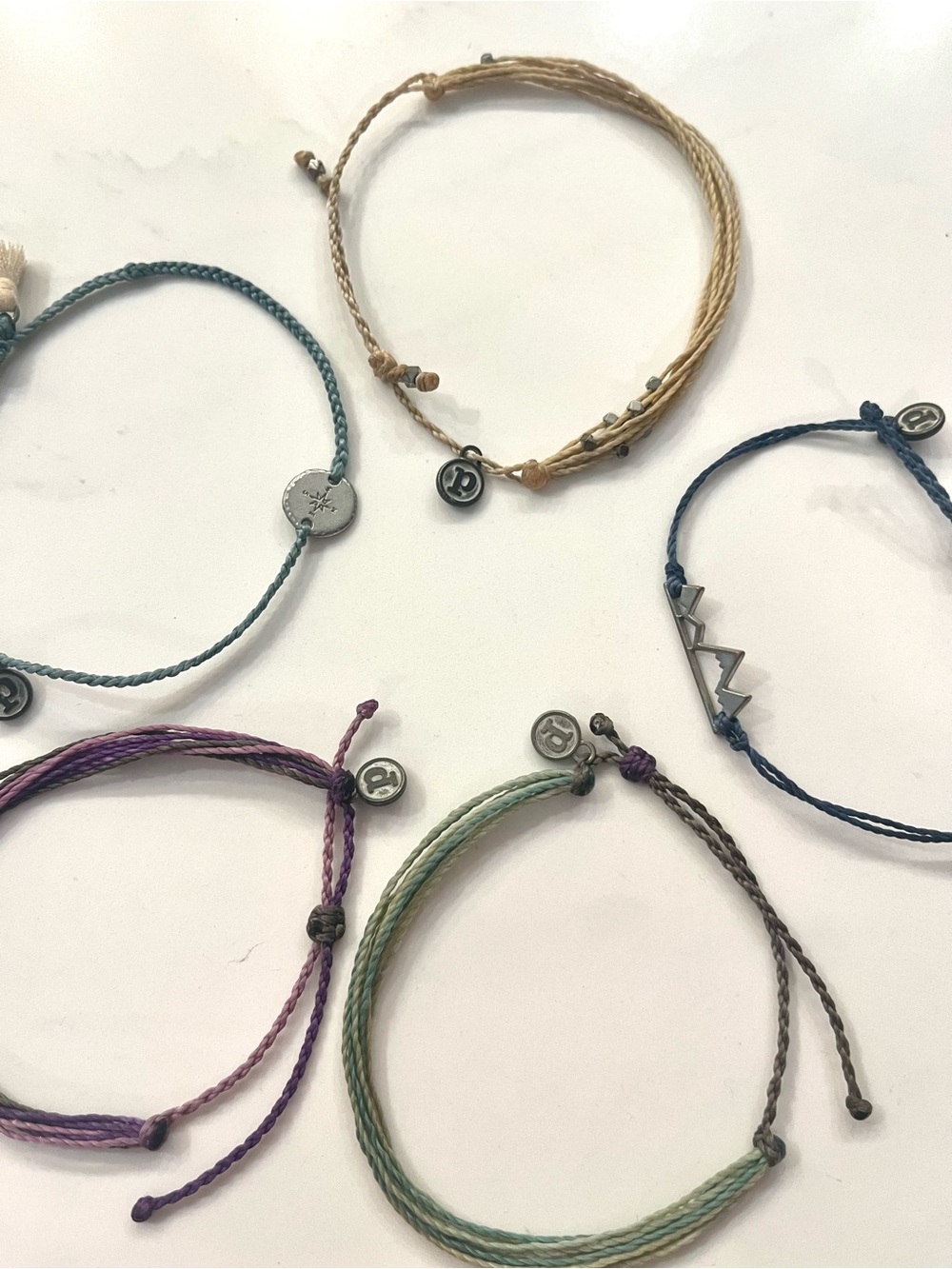 Set of 5 Pura Vida Bracelets
